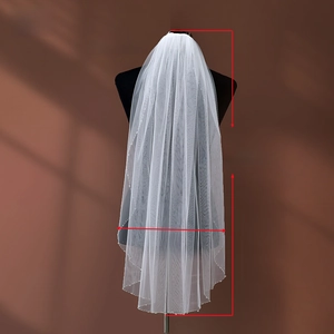 Detail showing white bridal veil edge with fine beadwork and shimmering rhinestones