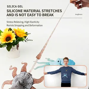 Stretchable octopus sensory fidget toy made of durable and soft silica gel material