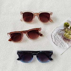 2024 trendy small square sunglasses in tortoiseshell and gradient frames for men and women