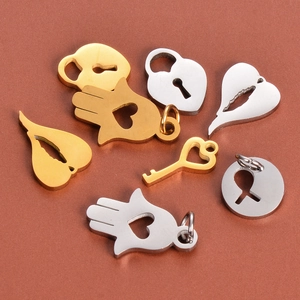 Assorted gold and silver polished celestial charms for DIY jewelry making sets