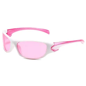 Lunettes De Soleil De Sport Punk Y2K Monture PC Enveloppante Protection UV400 Streetwear Cyclisme Pour Unisexe Femmes Hommes