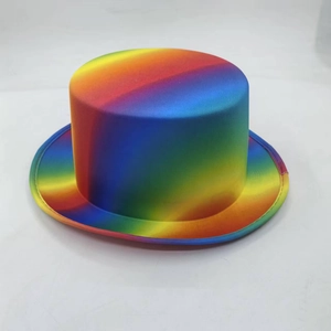 Farbenfroher Regenbogen Zylinder für Party und Bühnenshows
