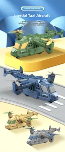 Detailansicht Spielzeug-Hubschrauber mit drehbaren Rotorblättern und Trägheitsgleitfunktion