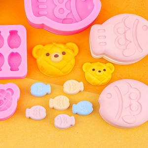 Stampo in silicone a forma di orsetto e pesce taiyaki per dolci e cioccolato fai-da-te
