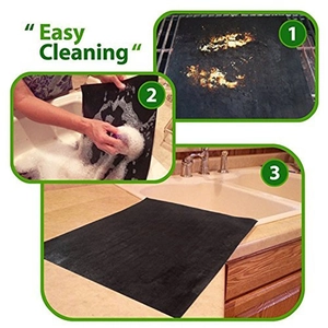 Non-stick fiberglass BBQ grill mats 40x50cm for easy cleaning on gas or charcoal grills