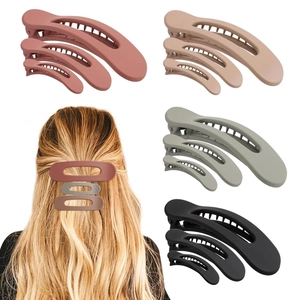 Matte Hair Clips Acrylic Duckbill Clips Hollow Out Non Slip Hairpins For Women And Girls Fashion Hair Accessories