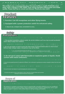 Detailed technical specifications for the single-layer stainless steel mosquito swatter