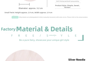 Detailed size specifications for 3.2cm acrylic twisted C-shaped hoop earrings