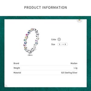 Rainbow gemstone band in S925 sterling silver with a 2.8mm width minimalist design