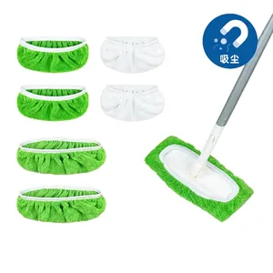 Microfiber Mop Pad Replacement Covers Reusable Washable Floor Cleaning Cloth Heads For Dry Wet Dust Hair Adsorption