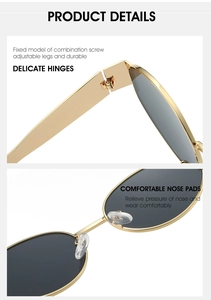 Detail of durable metal hinges and soft transparent nose pads on stylish sunglasses