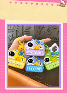 Colorful astronaut mini piano keychains for bag decoration and fun stress relief
