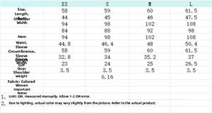 Detailed size chart for slim fit plaid shirt showing length, shoulder, and bust dimensions