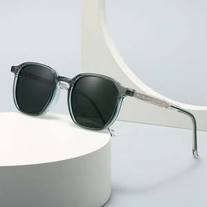Retro Square Polarized Sunglasses UV400 Protection Resin Lens Trendy Street Style Eyewear For Men Women