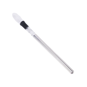 3-in-1 stainless steel wine chiller stick with silicone aerator pourer on white background