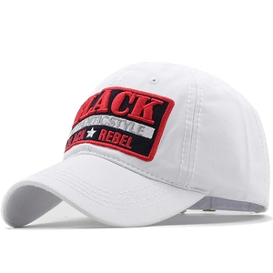 Baseball Cap Cotton Embroidery Patch Letter Pattern Adjustable Sun Shade Outdoor Retro Sports Hat For Women Men