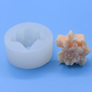 3D-Blumen-Silikonform für DIY-Kuchenbacken und handgefertigte Seifen mit floralen Details