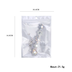 Aurora aurora resin nail display stand set with magnetic base and crystal holders