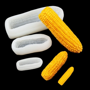 3D corn shaped silicone mold set for creative mousse cake and chocolate decoration