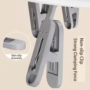 Multifunctional laundry clips with non-slip texture and strong spring for drying socks