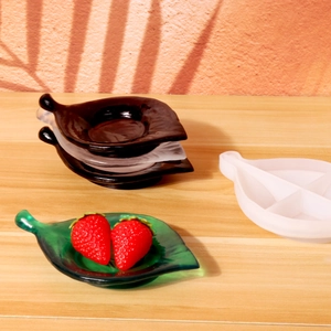 Moule en silicone en forme de feuille pour plateaux en résine et dessous de verre DIY