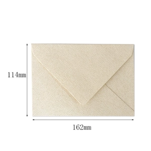 Linen texture ivory envelope 114x162mm for vintage stationery and invitations