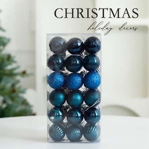 Christmas Tree Decoration Balls Plastic Shatterproof Hanging Ornaments For Holiday Party Home Decor Xmas Ball Ornaments