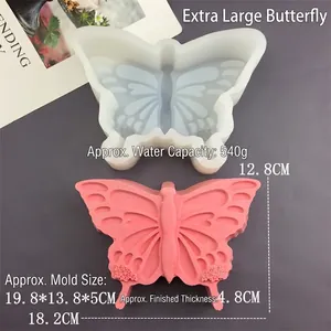 DIY butterfly silicone mold for cake mousse and scented candles with 540g capacity