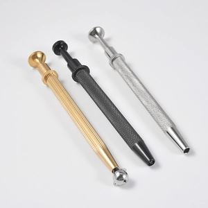 Professional 4-claw jewelry pickup tools in gold, black, and silver stainless steel finishes