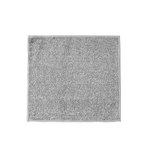 Absorbent grey bamboo charcoal fiber kitchen cleaning cloth with textured terry surface