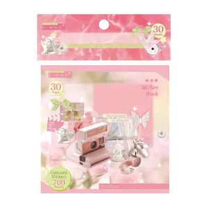 DreamCore Japanese style sticker book with 30 sheets and over 700 DIY aesthetic decals