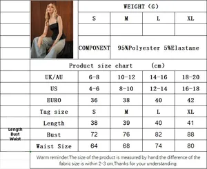 Size chart for slim fit sleeveless top with detailed S to XL measurements in cm and inch