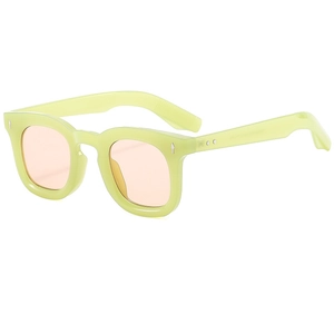 Retro Square Sunglasses UV400 Protection Vintage PC Frame AC Lens Metal Rivet Chic Eyewear For Men Women Outdoor Fashion