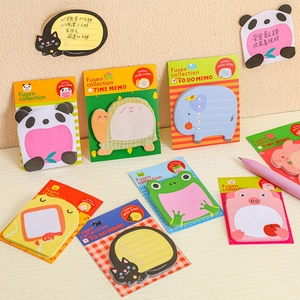 Cartoon Animal Sticky Notes Self Adhesive Memo Pads Paper Colorful For School Office Students Gift Cute Shaped