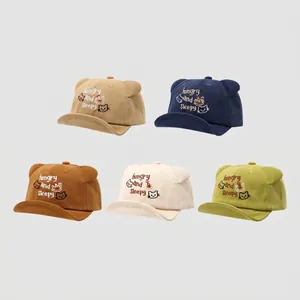 Gorra de algodón para bebé con bordado de gato y orejas 3D en cinco colores