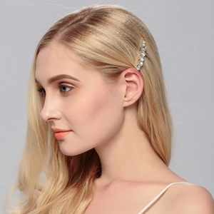 Fashion Rhinestone Hair Clips For Women Luxury Inlaid Crystal Barrette Side Hairpins For Daily Party Hair Accessories