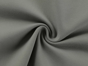 Macro shot of dark grey high-stretch knitted fabric texture for slim fit sports tops