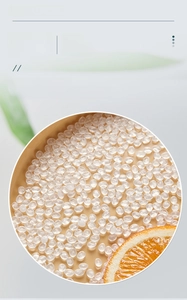 Detail of high-quality non-toxic OPP material particles for eco-friendly clear packaging
