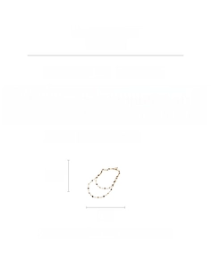 Detailed size chart for the multi-layer tiger eye stone necklace with dimensions and weight