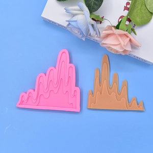 DIY rockery silicone mold for fondant or chocolate with wave texture design
