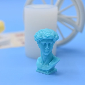 Classic David sculpture silicone mold for DIY aromatherapy candle and plaster casting