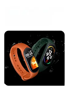 Detailed view of M7 smart band with IP67 waterproof rating and dustproof design