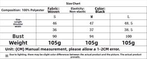 Guide des tailles pour cet ensemble haut sans manches et jupe élégant en 100% polyester