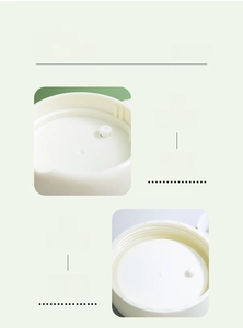 Detail of insulated soup cup lid with silicone sealing ring and air vent for leakproof use