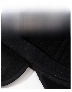 Detailed macro view of the widened moisture-wicking sweatband inside the winter baseball cap