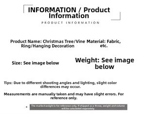 Detailed size specifications for 6cm Christmas ball ornaments and festive fabric decor