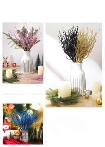 Vues détaillées de branches décoratives scintillantes pour la fête de l'Indépendance