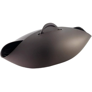Multifunctional brown silicone fish steamer bowl and bread maker in unique pod shape