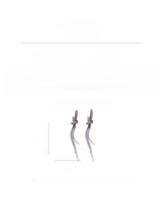 Detailed size and material specs for long tassel knot earrings with zircon in silver