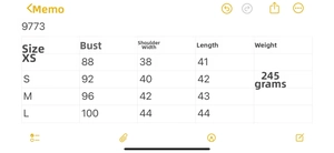 Detailed size chart for women vintage faux suede vest including bust and shoulder measurements